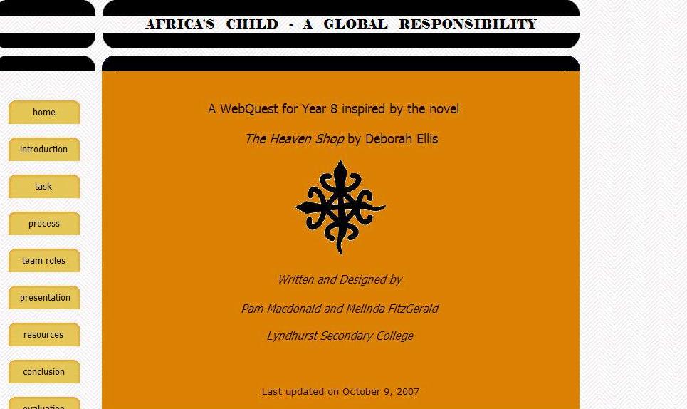 Africa's child homepage