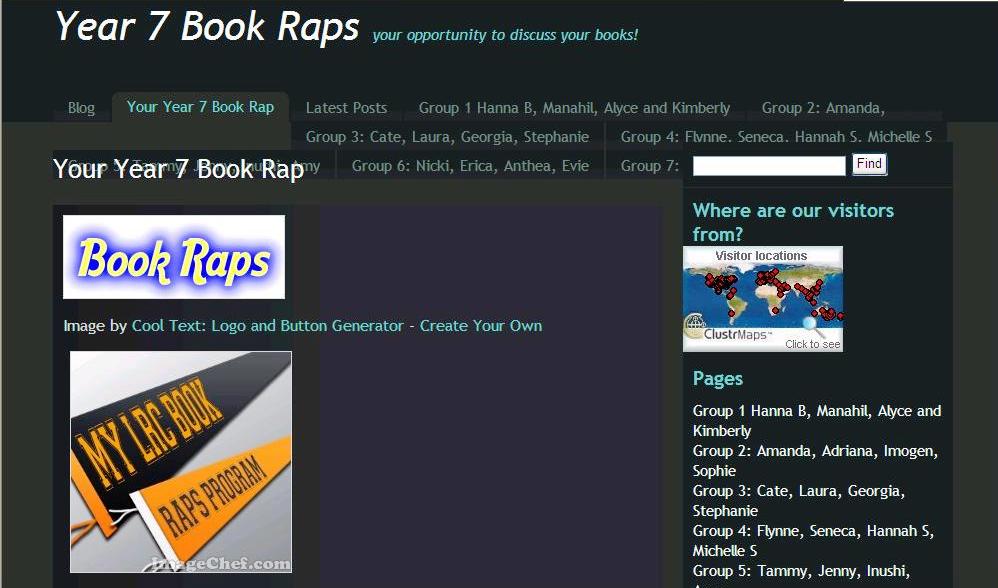 Book raps homepage