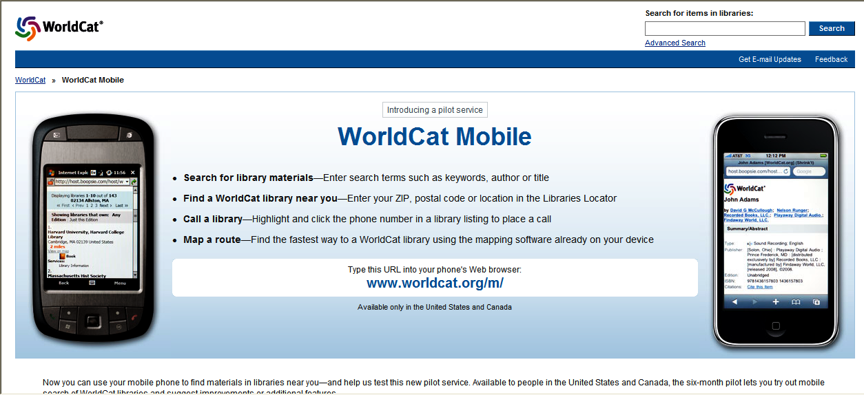 Worldcat mobile