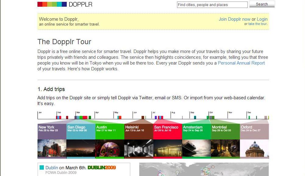 Dopplr tour