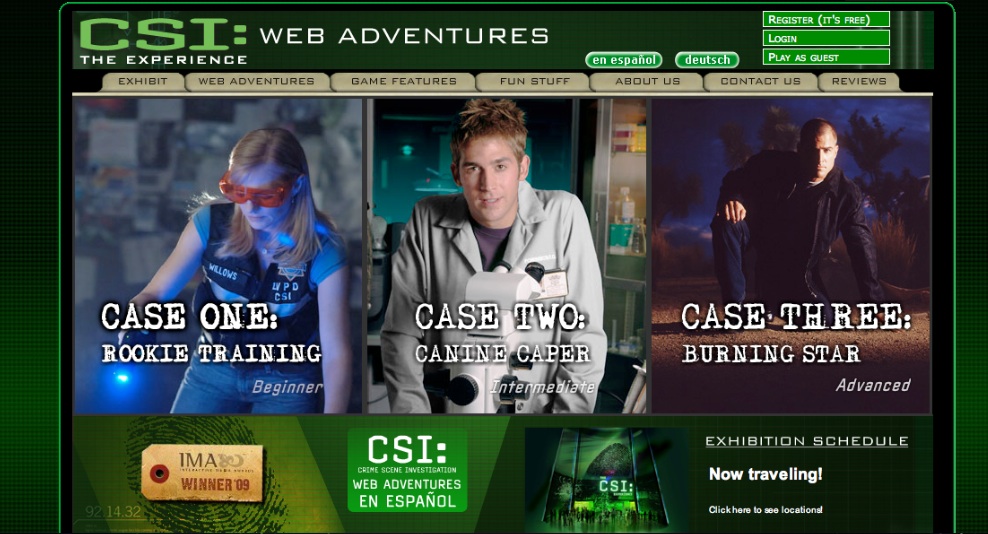 CSI web adventures
