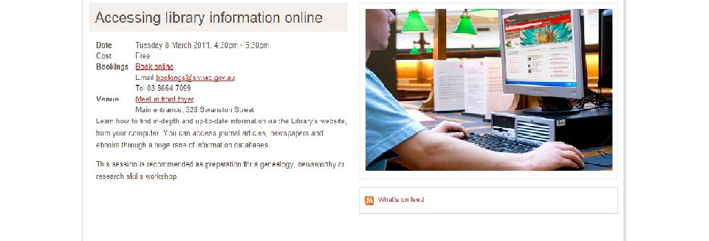 Accessing library information online