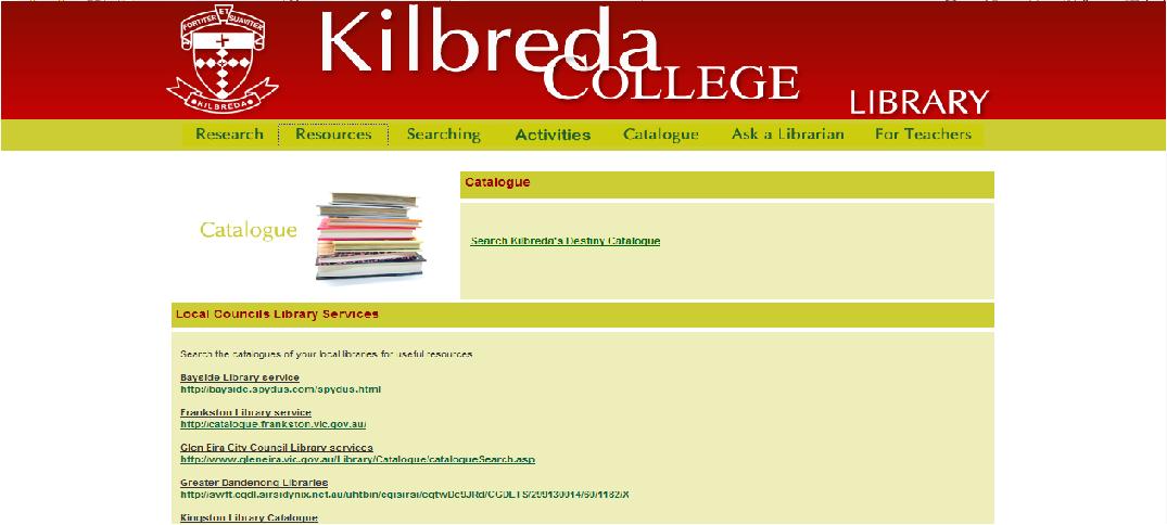 Kilbreda College catalogue