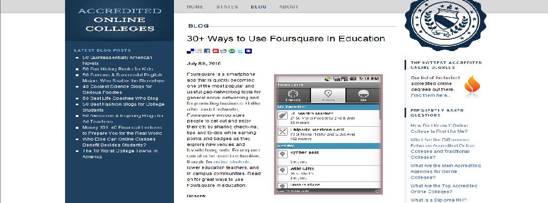30+ ways to use foursquare in education